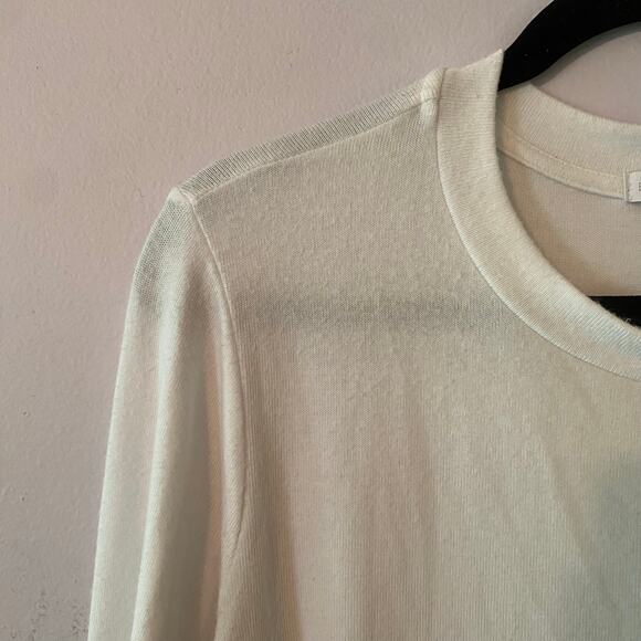 Beyond Yoga White Crewneck Pullover Sweater Loungewear Women's size Medium - Picture 3 of 9